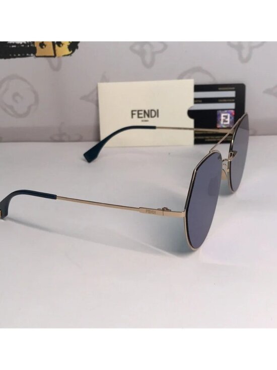 Fendi FF0194/S 0002A Blue Square Sunglasses – Women’s Luxury Eyewear